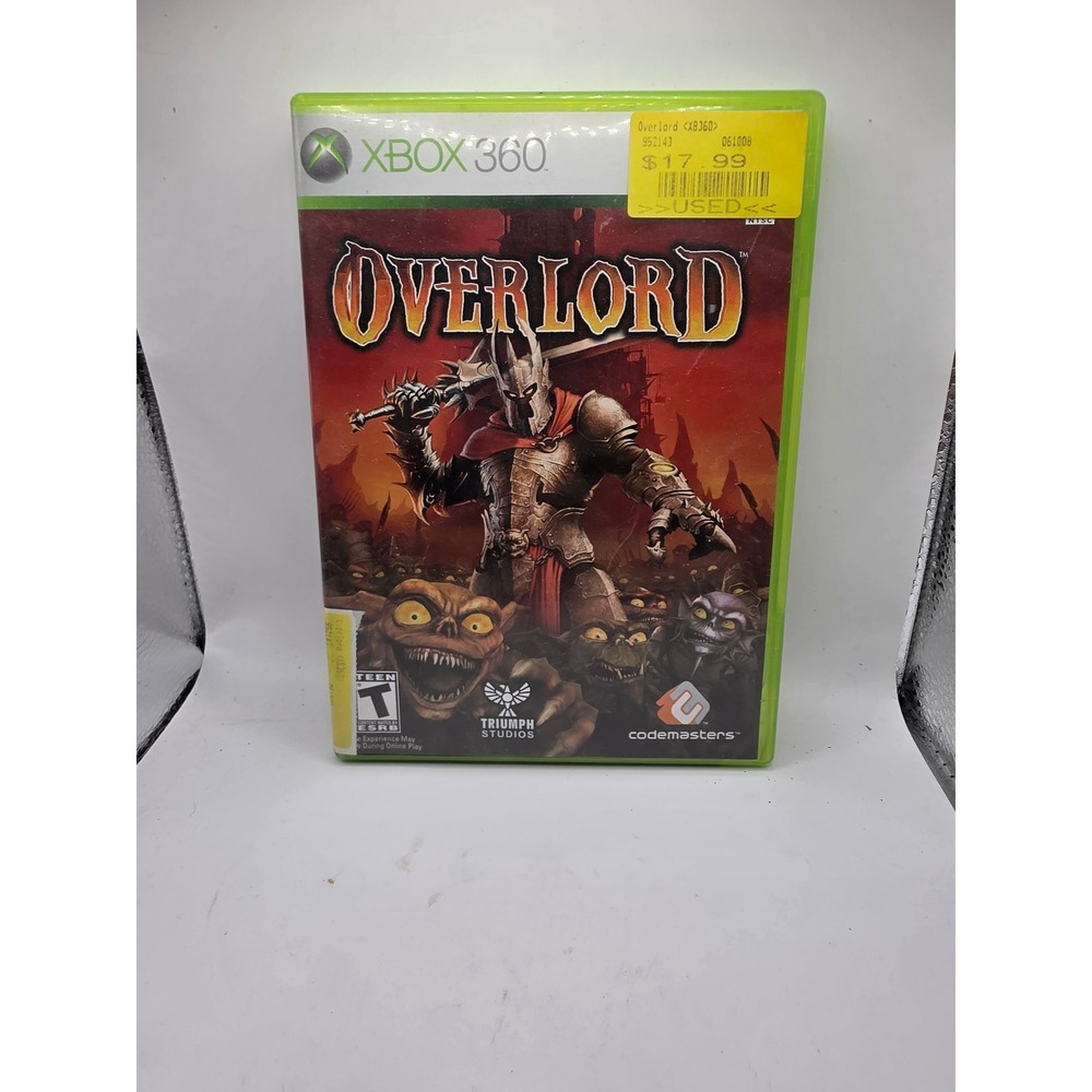 Overlord Xbox 360 Microsoft 2007 Action Adventure Game with Manual CIB